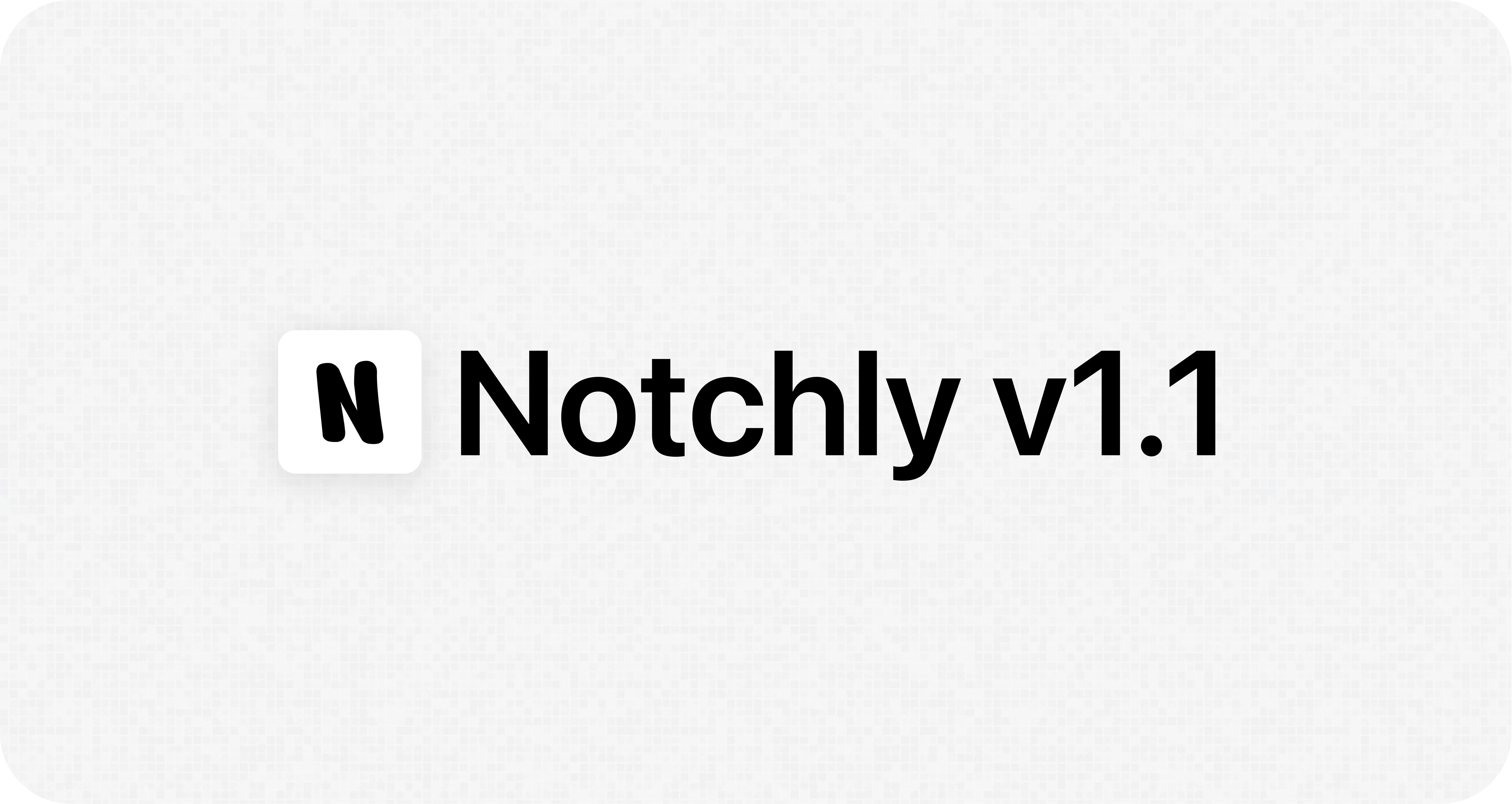 Notchly v1.1 release preview Notchly v1.1 expanded music player around the MacBook notch